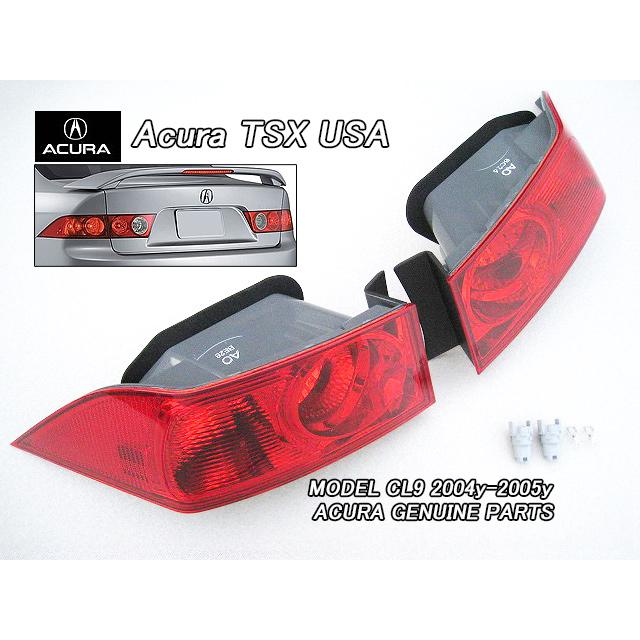 アコードCL7CL9前期【ACURA】アキュラTSX純正USテールライト左右(04