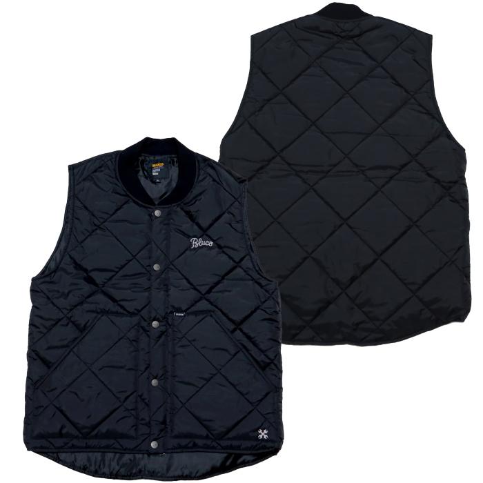 BLUCO（ブルコ） リブカラーベストプリマロフト キルティング 中綿 145