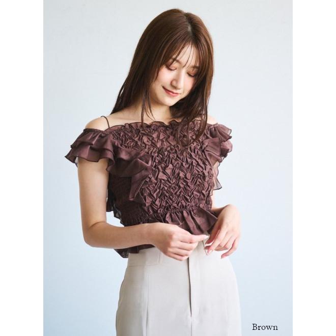 ココディール（COCO DEAL） (セール20%OFF) シャーリングフリル