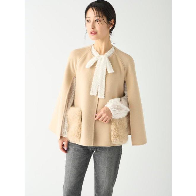 CELFORD（セルフォード） (12%OFF) ファーポケットケープジャケット 24