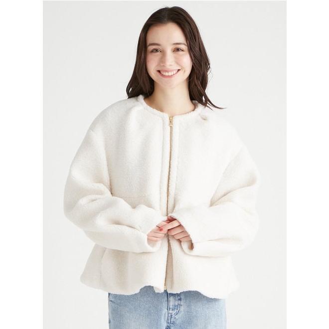 CELFORD（セルフォード） (12%OFF) ボアペプラムジャケット 24秋冬