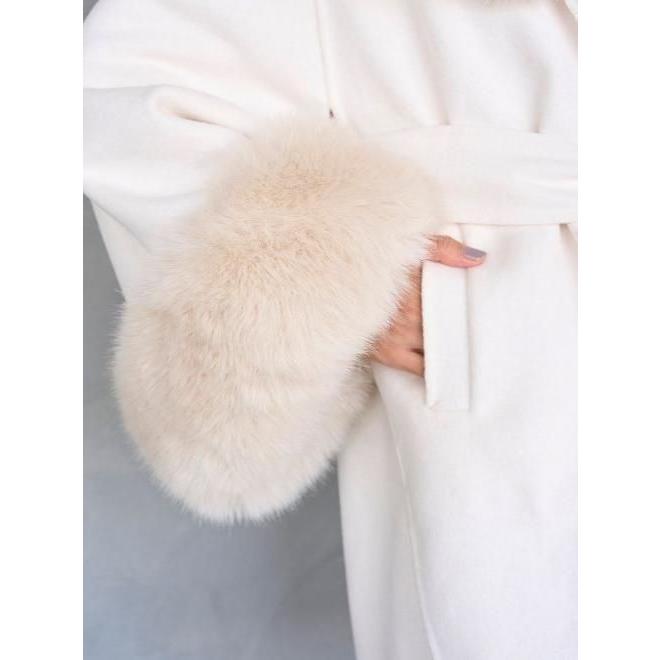 SNIDEL（スナイデル） (10%OFF&300円OFF) ファーケープコート 25秋冬