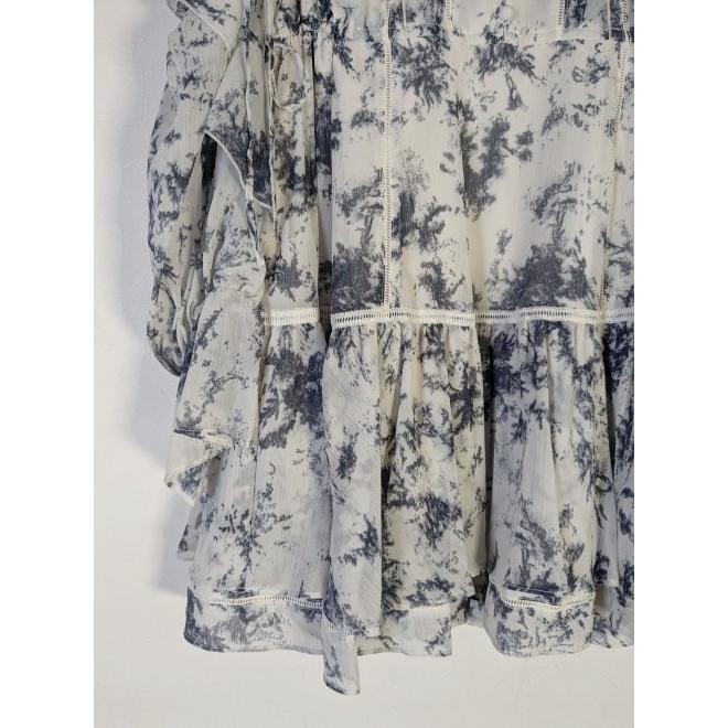 SNIDEL（スナイデル） (セール50%OFF) プリントフリルミニワンピース