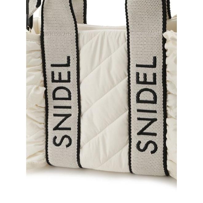 SNIDEL（スナイデル） (12%OFF) フリルキルティングロゴバッグ 24秋冬