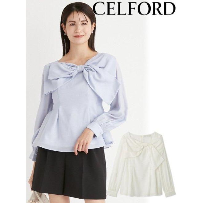 CELFORD（セルフォード） (セール60%OFF&PT5) リボンデザインブラウス