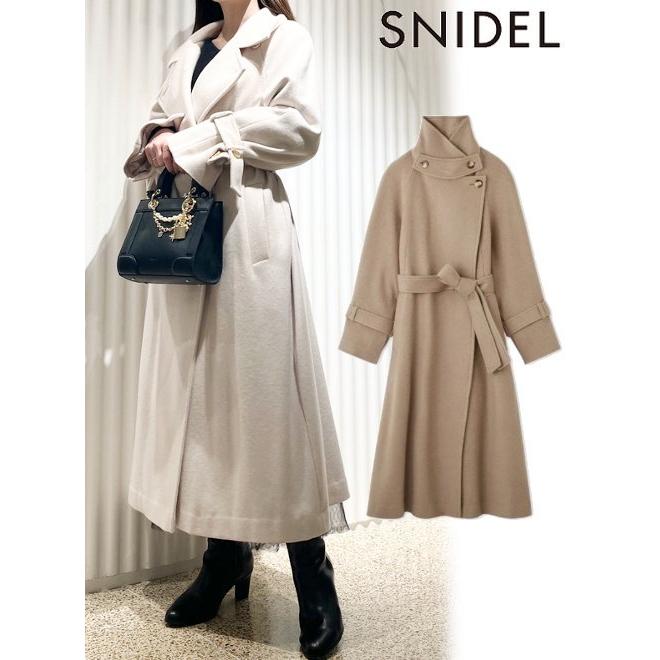 SNIDEL（スナイデル） (セール20%OFF) ウールカシミヤスタンドカラー