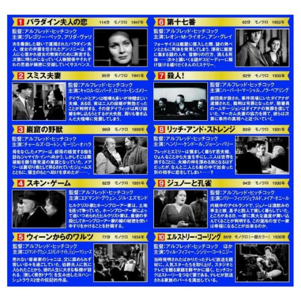 アルフレッド・ヒッチコック ミステリー・サスペンス DVD BOXセット