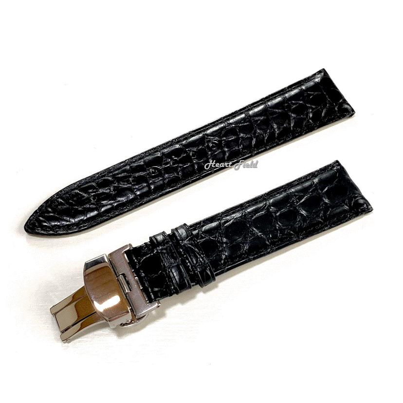 腕時計用 レザーベルト メンズ 20mm 本革 ワニ革 ロレックス用 互換