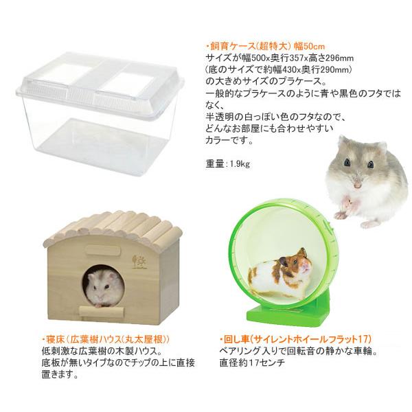ジャンガリアンハムスター飼育セット ゆったり/飼育ケース 飼育ケージ