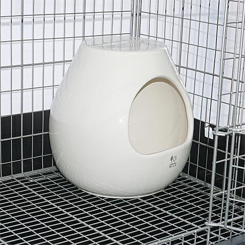 三晃商会 ポットハウス L/お家 寝床 陶器 砂浴び デグー チンチラ