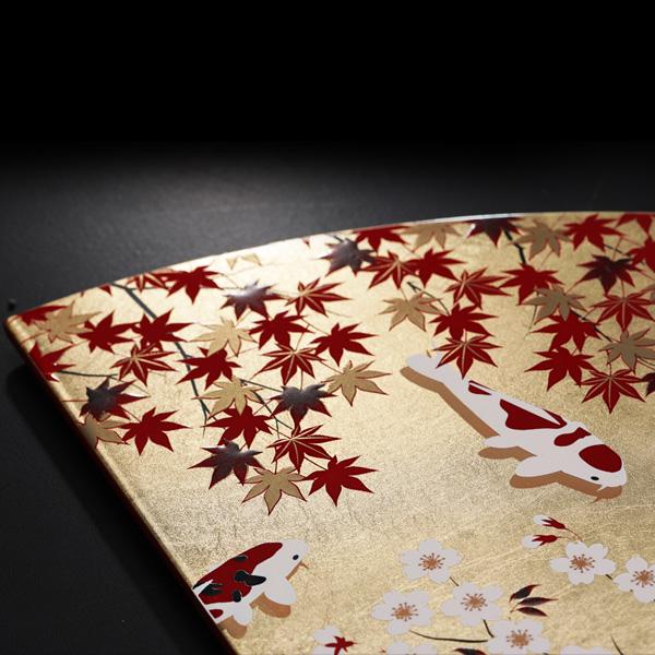 山田平安堂 飾り扇 春秋に鯉 : 漆器 山田平安堂 - 通販 - Yahoo