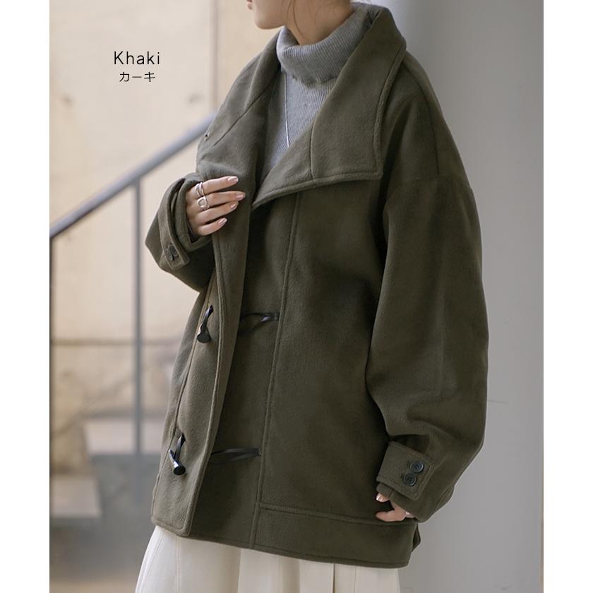 HUG.U（ハグユー） コート アウター レディース ウール 風 ダッフル