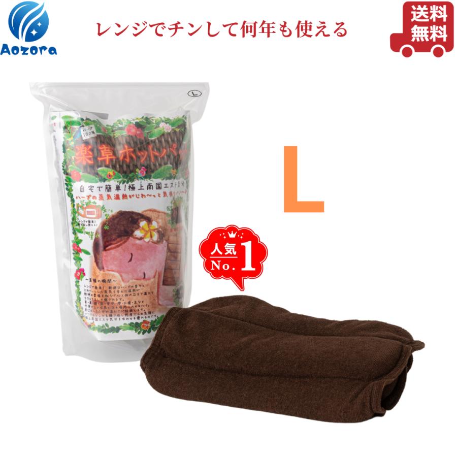 楽草ホットパット L サイズ 蒸気温熱 冷え性 温活 妊活 冷え対策 腰痛