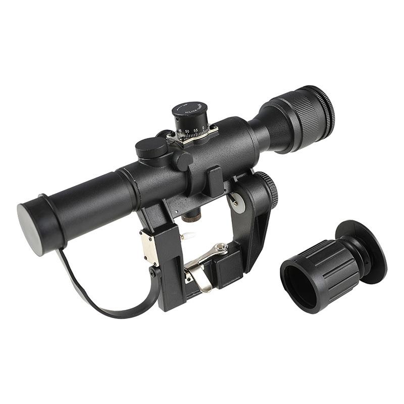 SVD ドラグノフ 4倍 スコープ ブラック BK Black 4倍固定 : ミリタリー