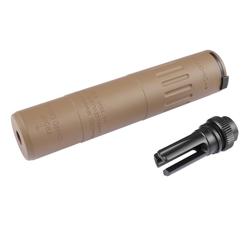 Airsoft Artisan AAC M4-2000タイプサイレンサー/51Tハイダーセット DE