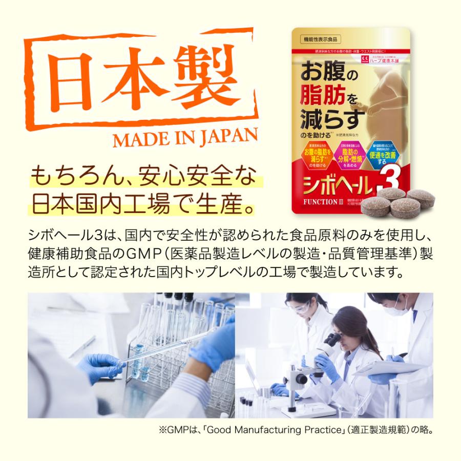 シボヘール 【公式ショップ】 シボヘール3 30日分 120粒 [機能性表示