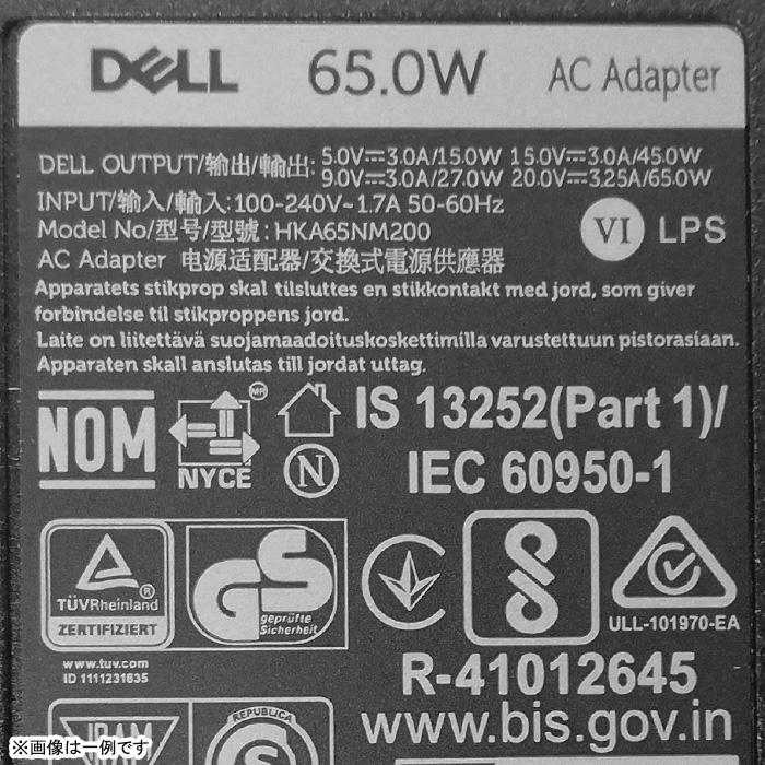 DELL（デル） 中古 [純正] ACアダプター 65W 1.7A タイプC端子
