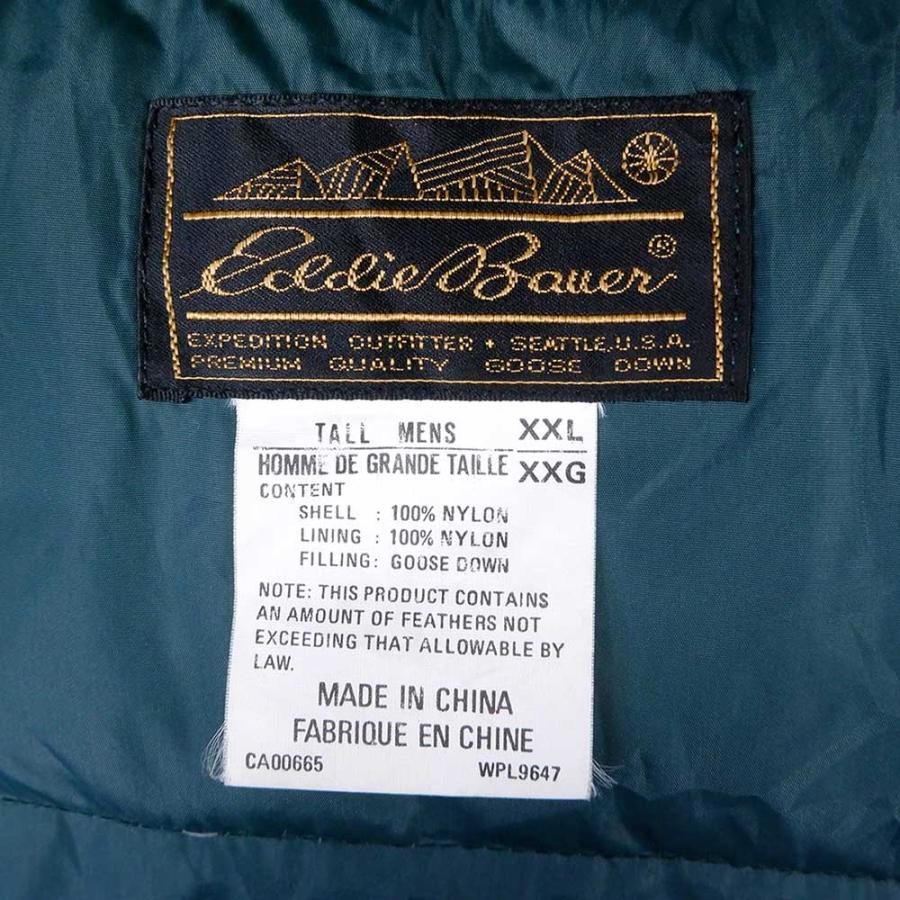 エディーバウアー Eddie Bauer 90's ダウンベスト 黒タグ 稀少サイズ