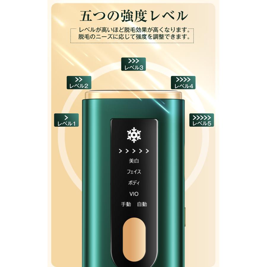 先着20名様限定5000円OFFクーポン】脱毛器 美肌 冷却機能 自動/手動