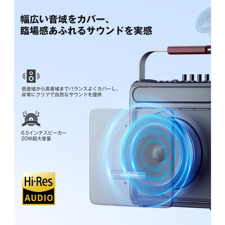 スピーカーセット 拡声器 充電式 TFカード/USB/AUX/スマホ対応