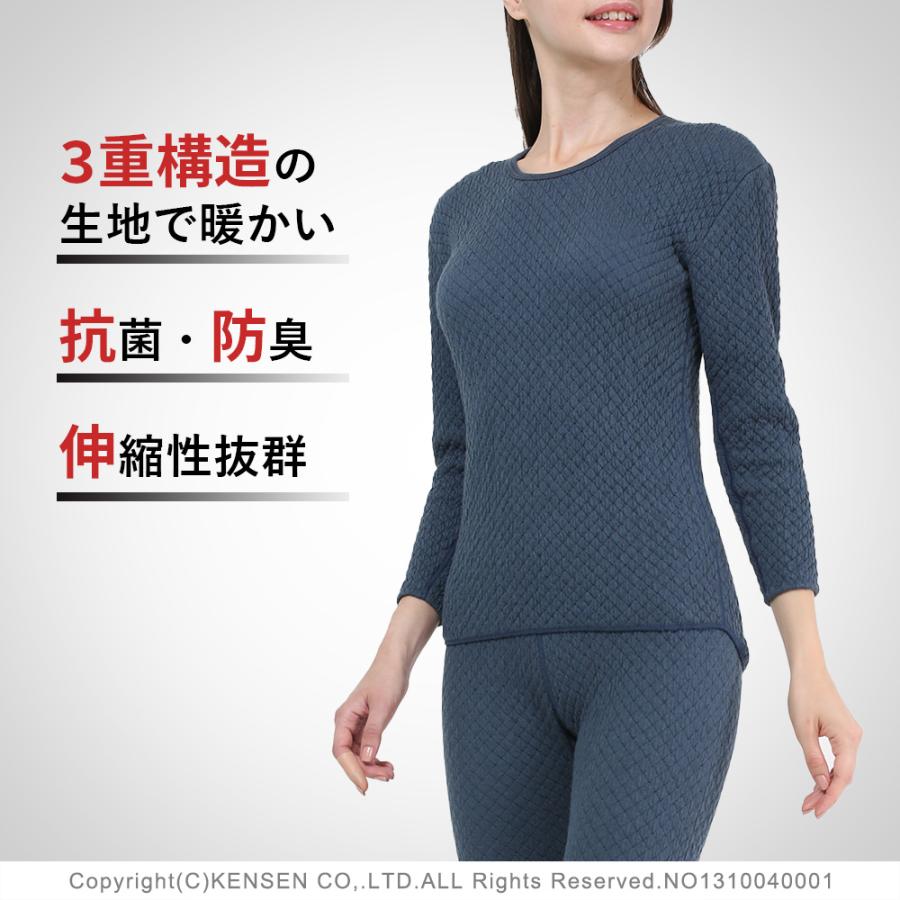 ひだまり [上下別売]ひだまり チョモランマ 婦人用 長袖 丸首 インナー