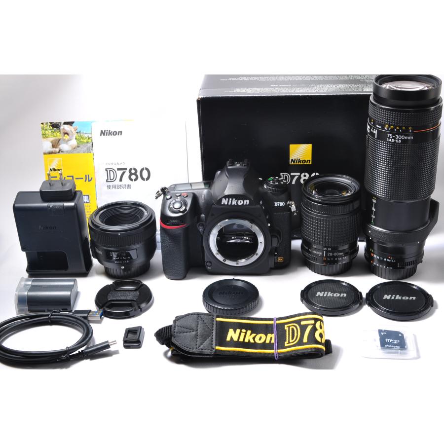 ニコン（Nikon） D780 単焦点＆標準＆超望遠トリプルレンズセット 美品