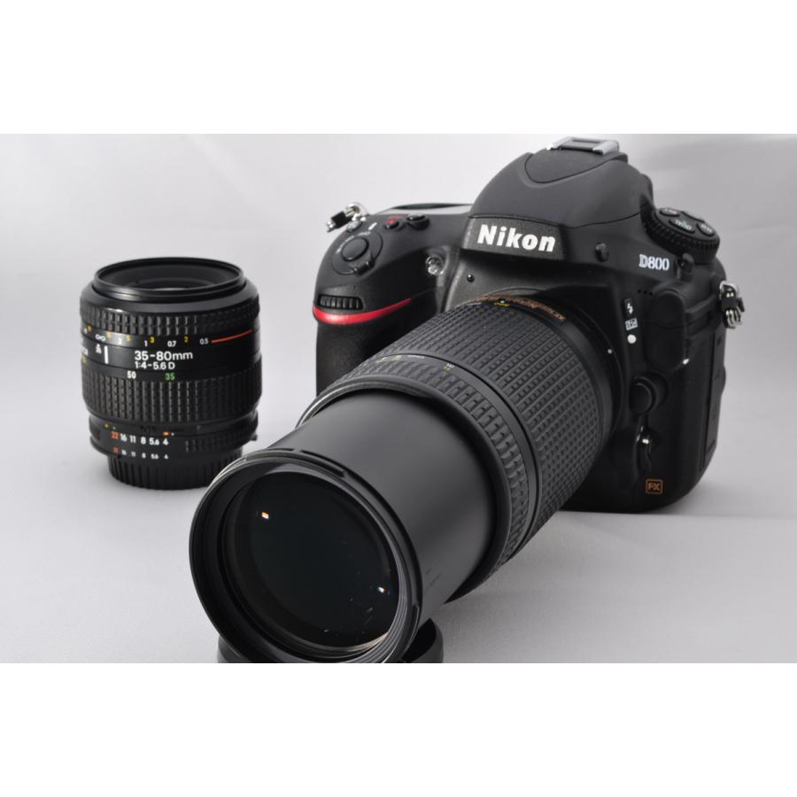ニコン（Nikon） D800 標準＆超望遠ダブルズームセット 美品 SDカード