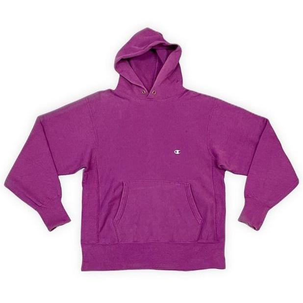 チャンピオン リバースウィーブ usa製 80s90s00s L 無地 パープル 90s