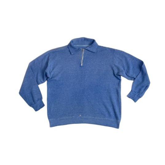 60's ビンテージスウェット ハーフジップ セットインスリーブ C&C片爪