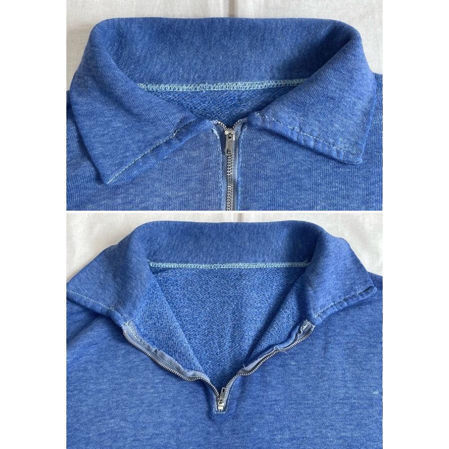 60's ビンテージスウェット ハーフジップ セットインスリーブ C&C片爪