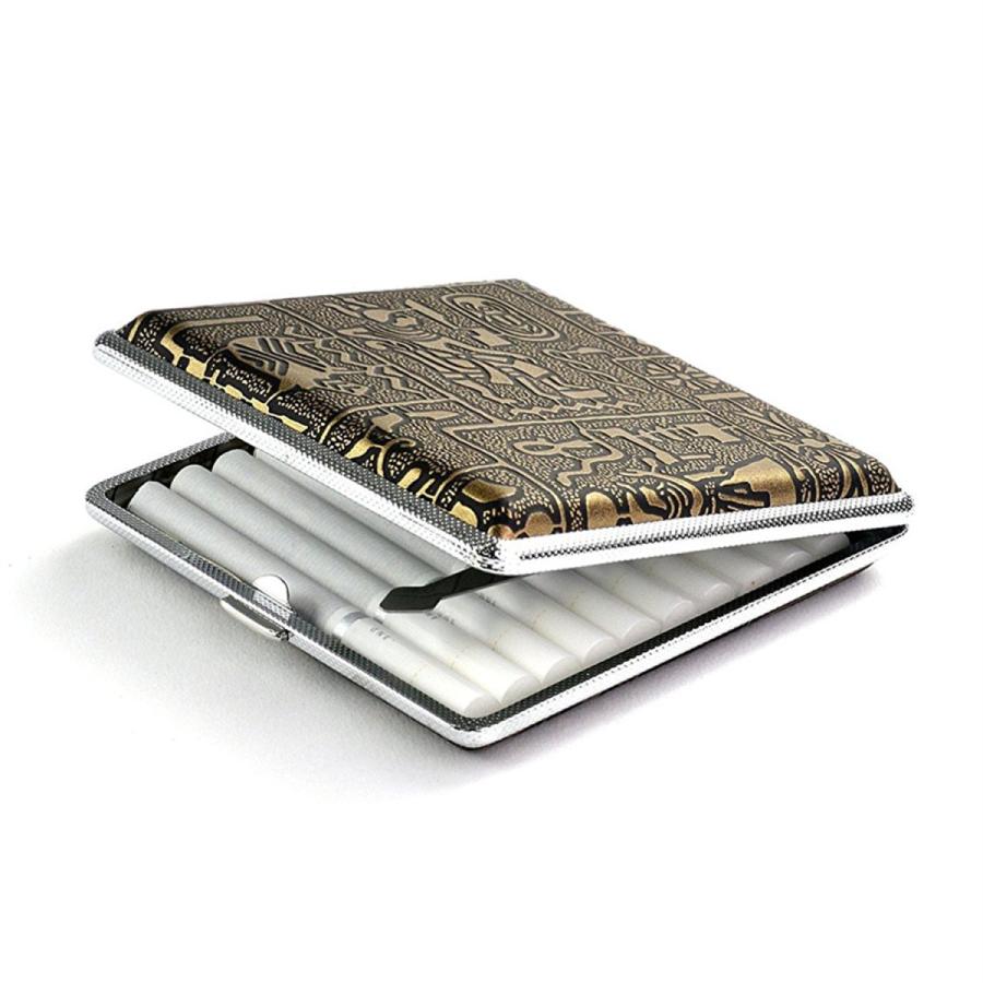 古代エジプト風 タバコケース シガレット ケース 20本 皮革調 レザー