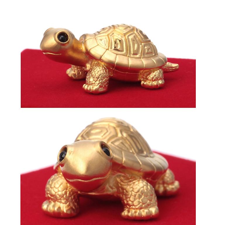 福亀 Sサイズ｜純金製置物/ガラスケース 造幣局刻印品 : HIKARI
