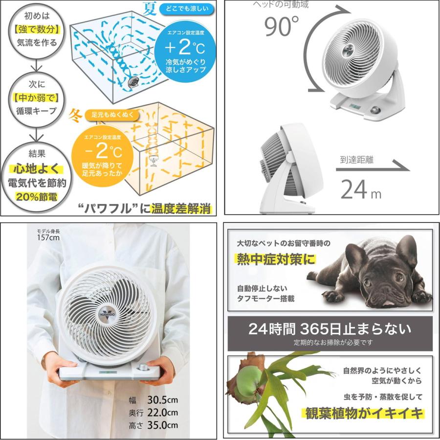 ボルネード VORNADO サーキュレーター ホワイト 30畳 DCモーター 無