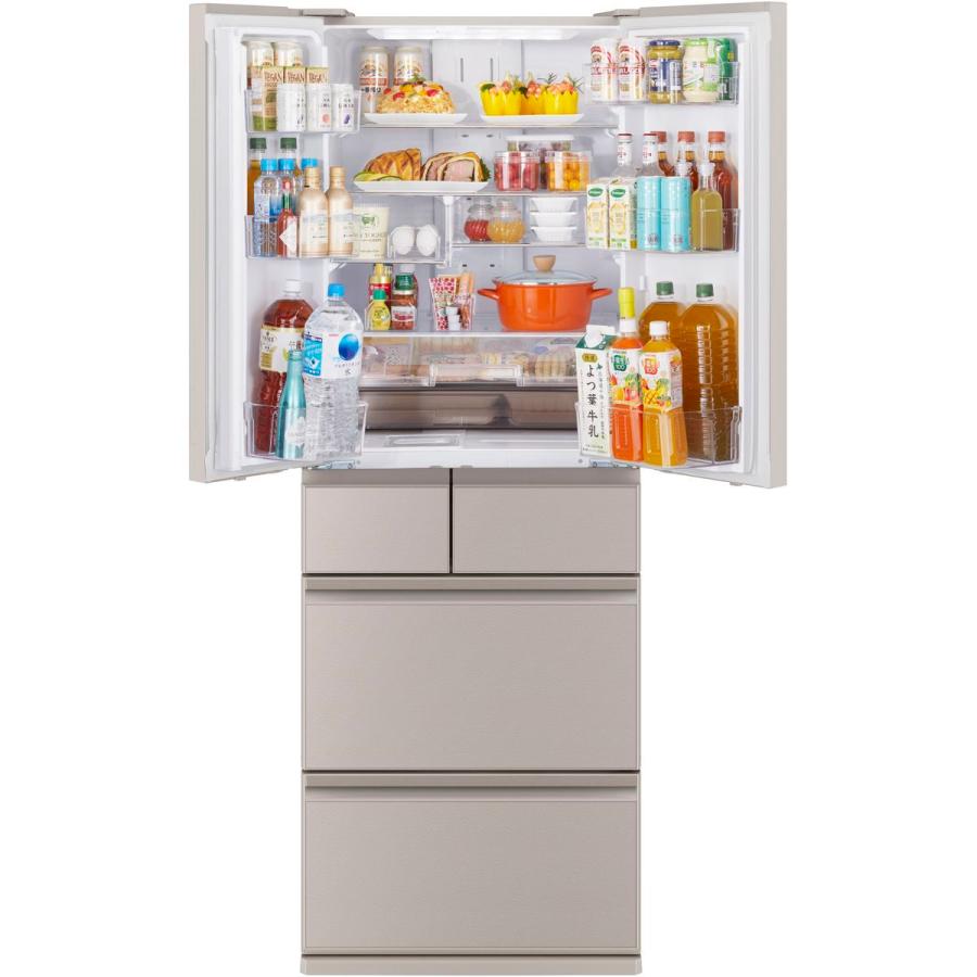 三菱（MITSUBISHI） 三菱電機 MZシリーズ 6ドア冷蔵庫485L 真ん中野菜