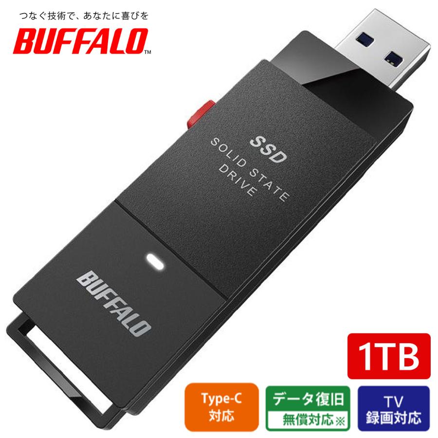 BUFFALO（バッファロー） ［在庫限り］外付けSSD スティック型 1.0TB