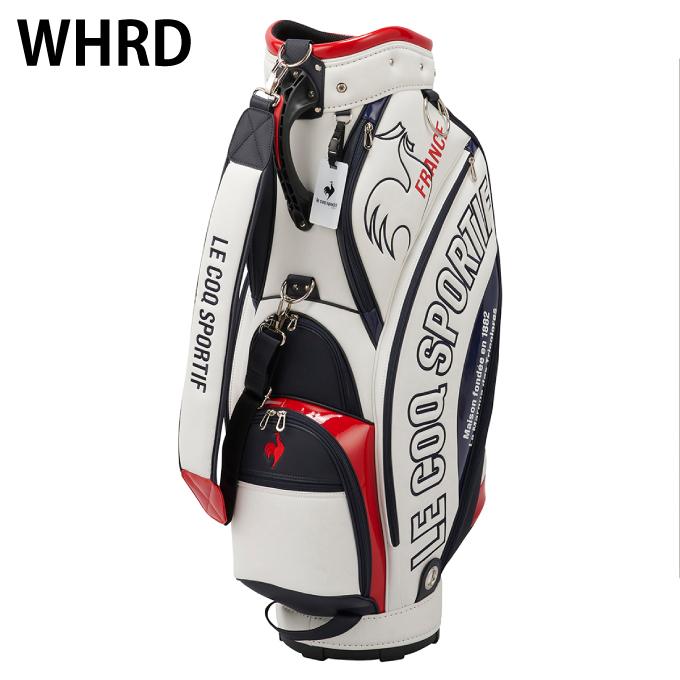 ルコック / le coq 9型キャディバッグ(QQBQJJ03) 白 極上品 メンズ