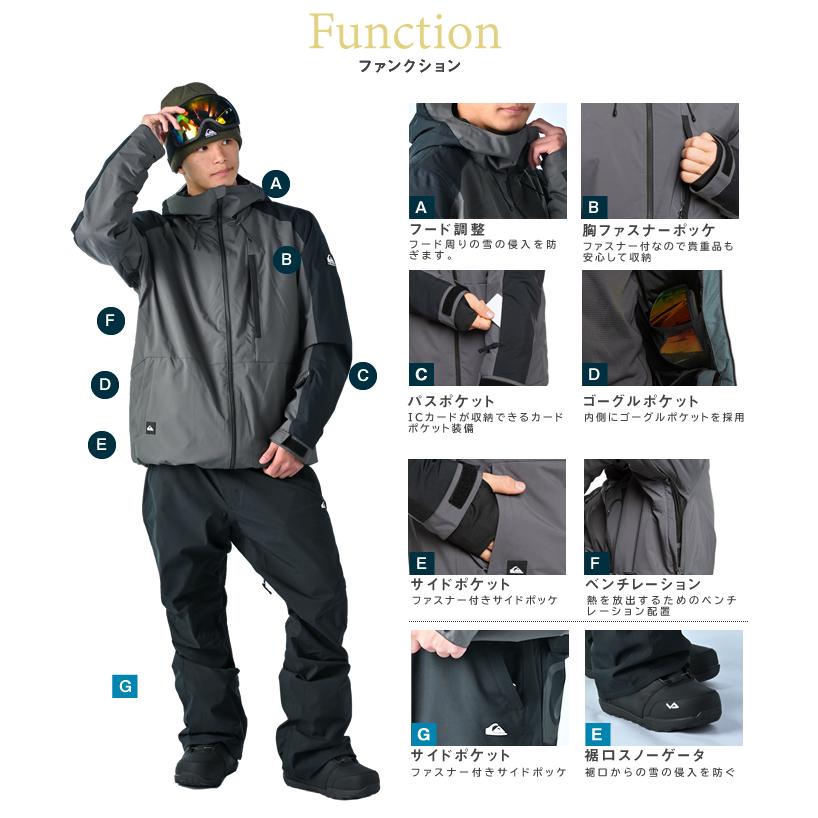 Quiksilver（クイックシルバー） スノーボードウェア 上下セット