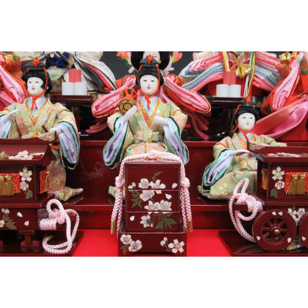 雛人形 ひな人形 K102 コンパクト オルゴール付き 人形の佳月 雛人形