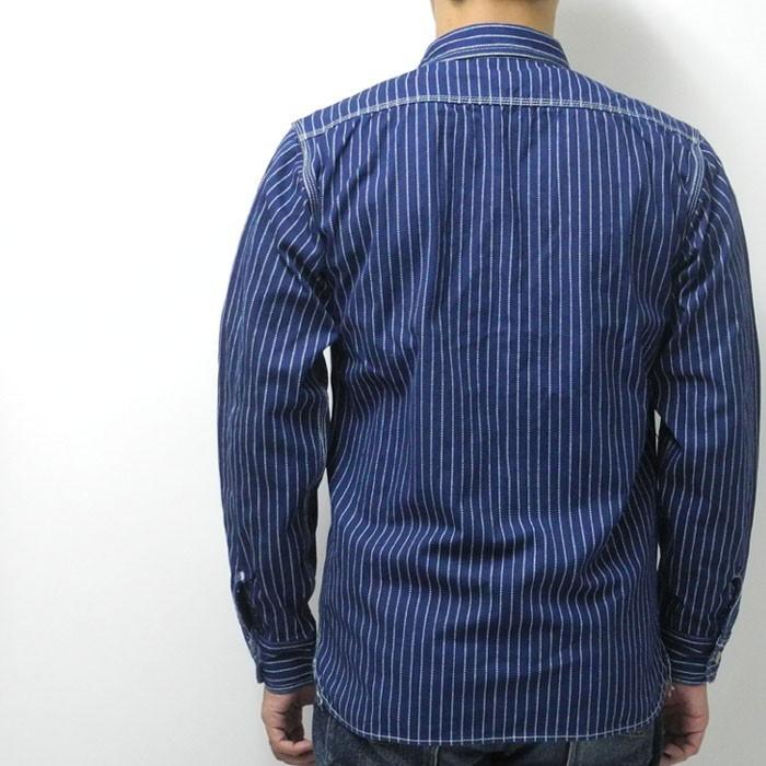 桃太郎ジーンズ（MOMOTARO JEANS） ウォバッシュストライプ長袖ワーク