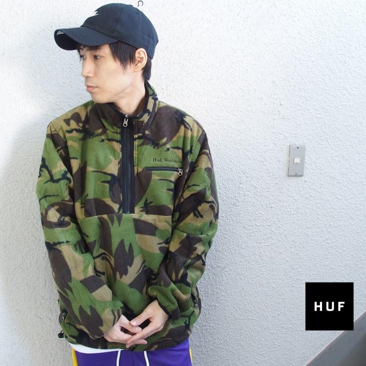 HUF（ハフ） ジャケット アノラックジャケット リバーシブル 無地 カモ