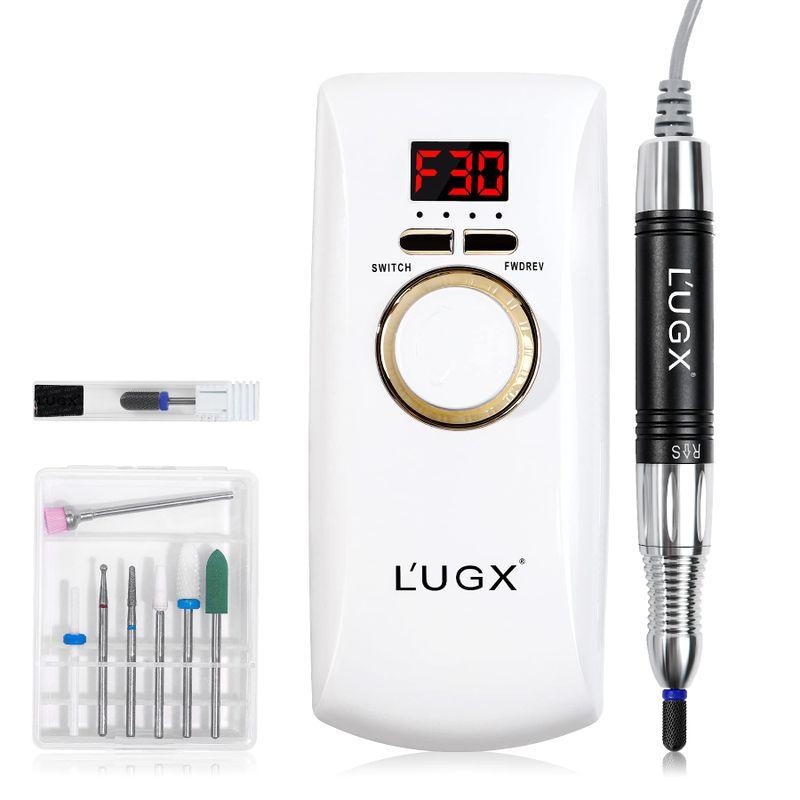 L'UGX 電動ネイルマシン 30000RPM プロ ネイルドリル 研磨 爪磨き