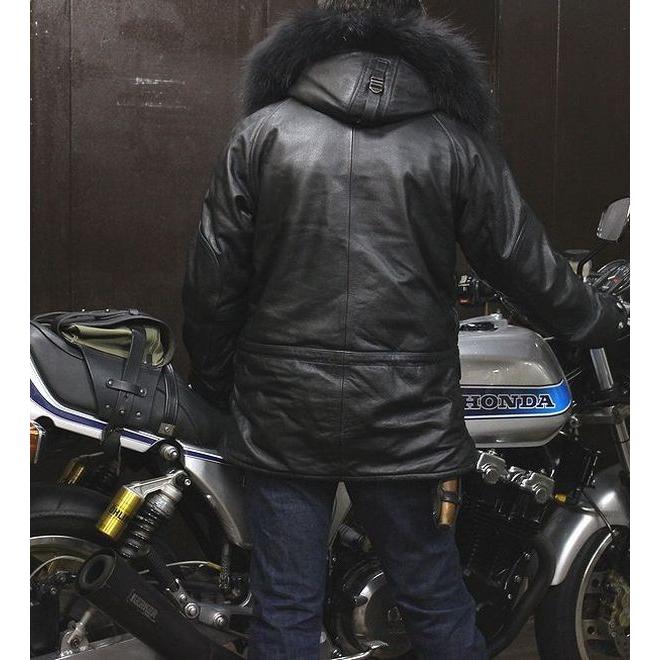 カドヤ（KADOYA） 【N-3R】 ミリタリー レザージャケット サイズ：M