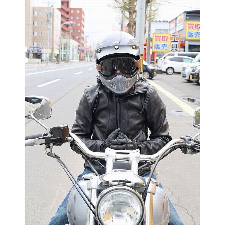 カドヤ（KADOYA） 【K'S LEATHER RIDERS PARKA】ライダースパーカー