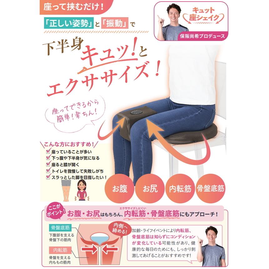 キュット座シェイク ダイエット器具 保阪尚希 筋トレ お尻 下腹 お腹