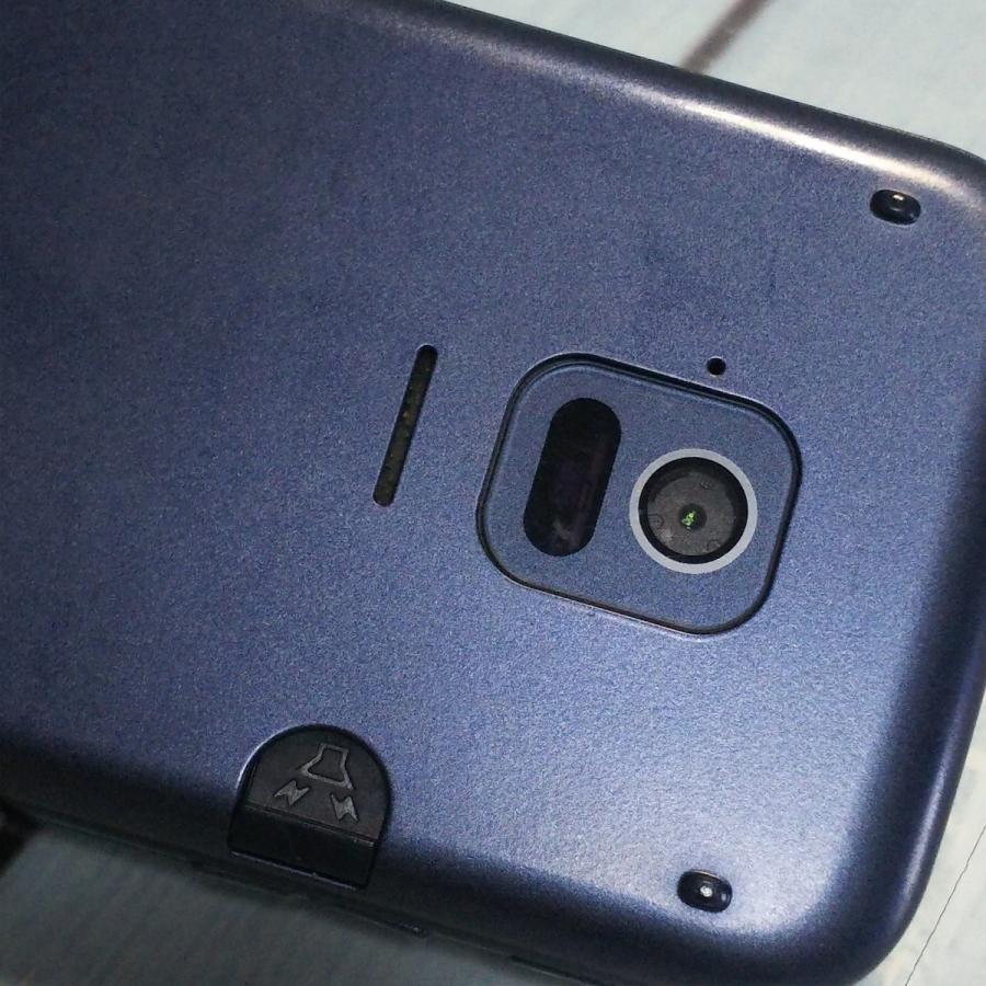 docomo 富士通 らくらくホン F-01M ネイビー 本体 白ロム SIMロック