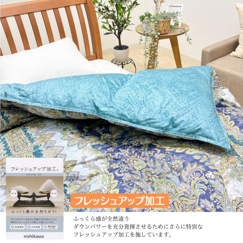 西川（nishikawa） ハンガリーマザーグース93％ 80超長綿 1.2kg 羽毛