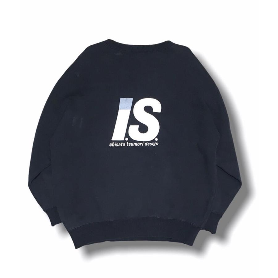 アイエス イッセイミヤケ バックロゴスウェット 80年代 アーカイブ