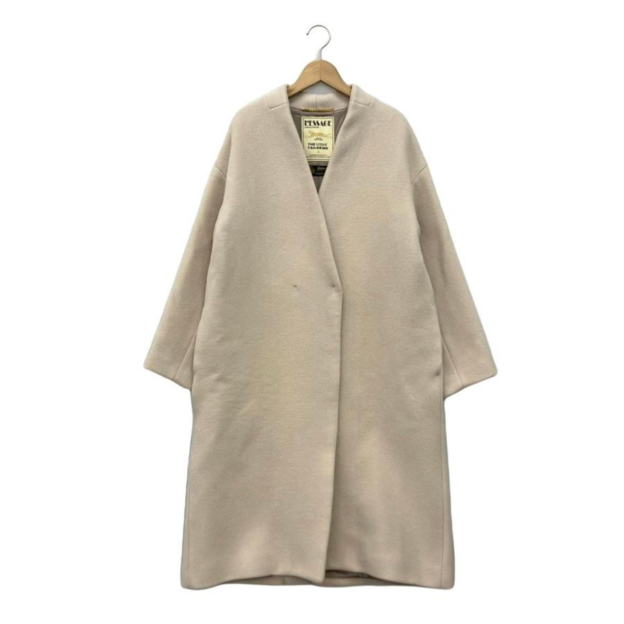 ジャーナルスタンダード レサージュ ノーカラーコート レディース