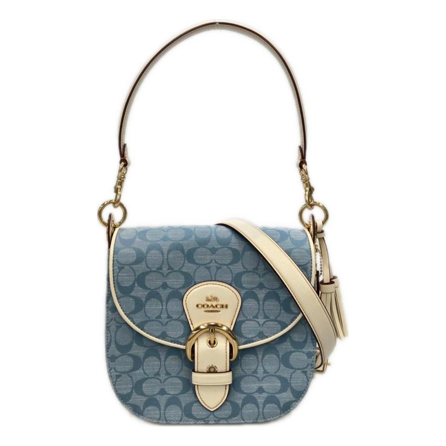 美品 コーチ ショルダーバッグ 斜め掛け 肩掛け シグネチャー C8514