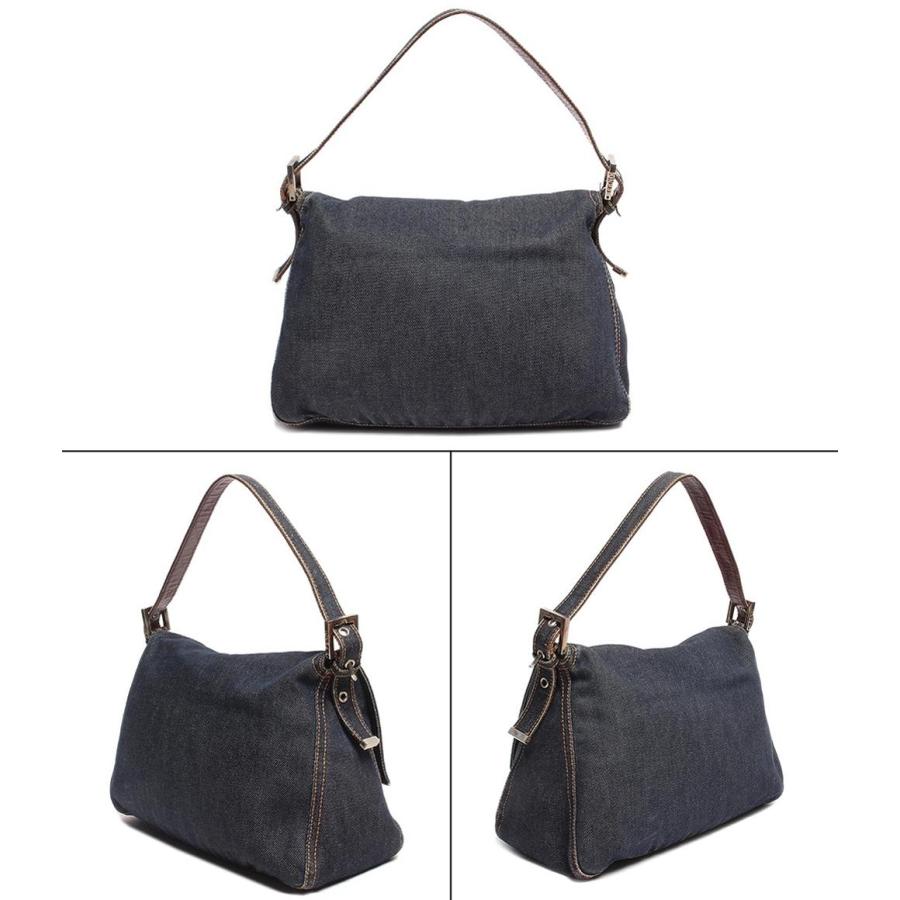 フェンディ ワンショルダーバッグ デニム シルバー金具 マンマバゲット